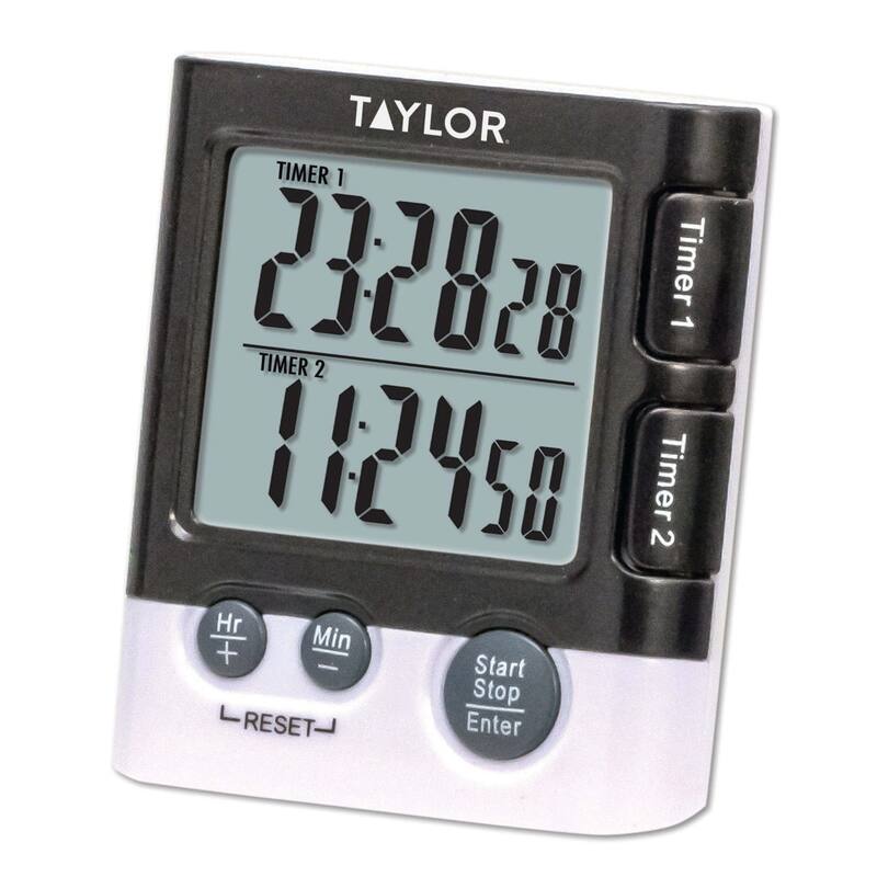Taylor Digital Dual Event Cooking Timer/Alarm Clock