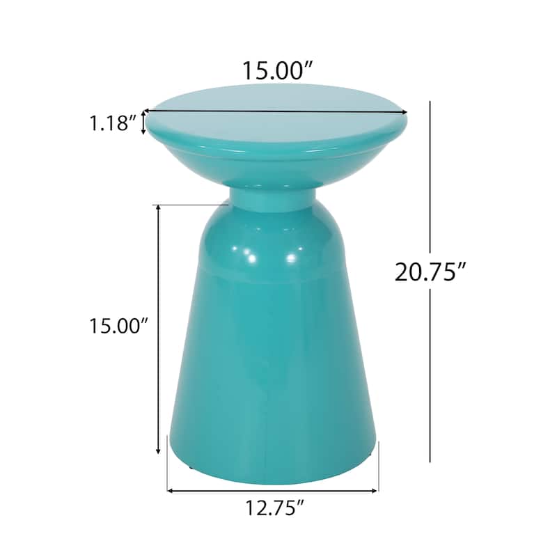 Pelon Outdoor Outdoor Metal Side Table by Christopher Knight Home