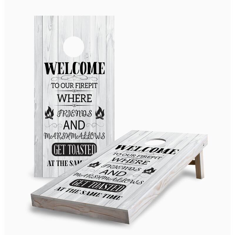 Campfire with Friends Corn Hole Board Set - 16 Years and Up