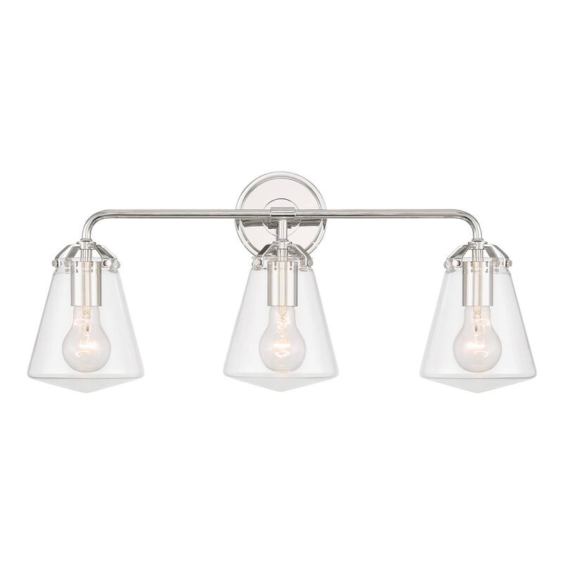 Crystorama Lighting Group VSS-7013 Voss 3 Light 25" Wide Vanity Light - Polished Nickel