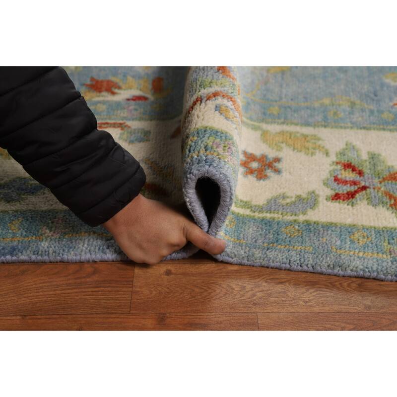 Oushak Oriental Area Rug Handmade Wool Carpet - 7'11"x 9'11"