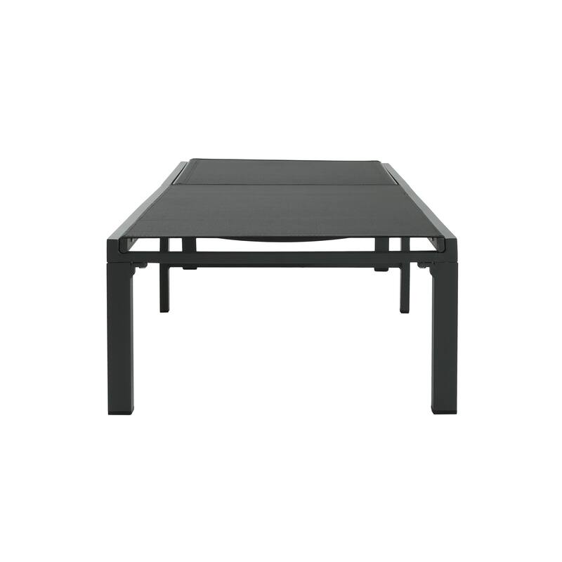 Perlas Outdoor Patio Adjustable Aluminum Chaise Lounge (set of 2) by Christopher Knight Home