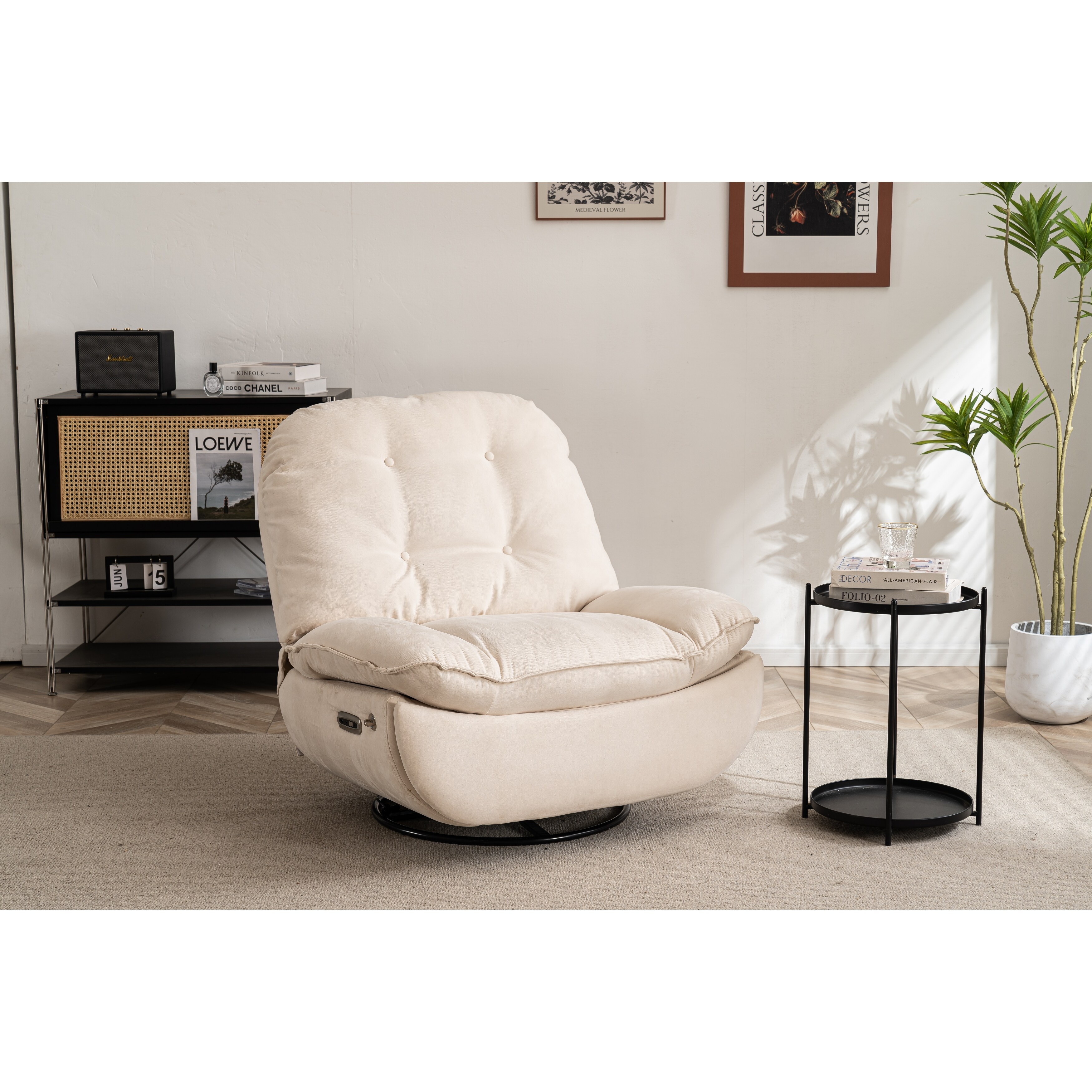 Armless recliner online chair