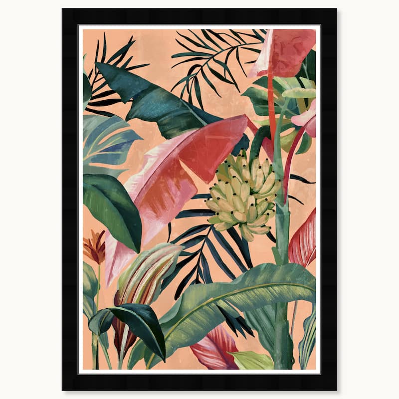 Wynwood Studio Natures Call Framed Trendy Maximalist Decor 1 Piece Canvas Wall Art - 15 x 21 - Black