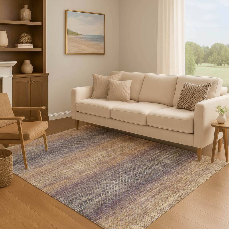 Premium Washable Super Soft Ombre Stripes Mayfield Rug