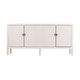 preview thumbnail 7 of 9, SEI Furniture Taborley Transitional 4-Door Sideboard Antique White Wood Accent Cabinet Buffet