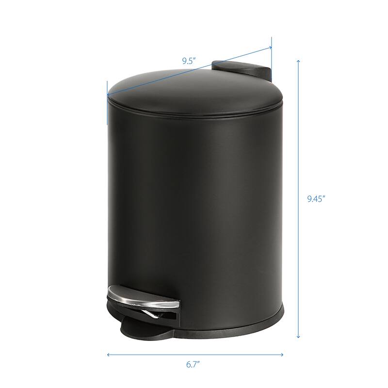 3L / 0.8 Gallon Mini Trash Can with Lid - 0.8 Gallon
