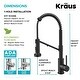 Thumbnail 46, Kraus Bolden 2-Function 1-Handle Commercial Pulldown Kitchen Faucet. Changes active main hero.