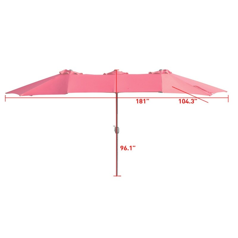7 foot patio umbrella Bonosuki 7.5-foot Waterproof Sunshade Canopy Patio Umbrella - On Sale - Bed  Bath & Beyond