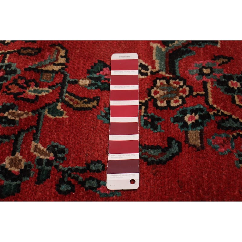 ECARPETGALLERY Hand-knotted Andelz Red Wool Rug - 3'4 x 9'8