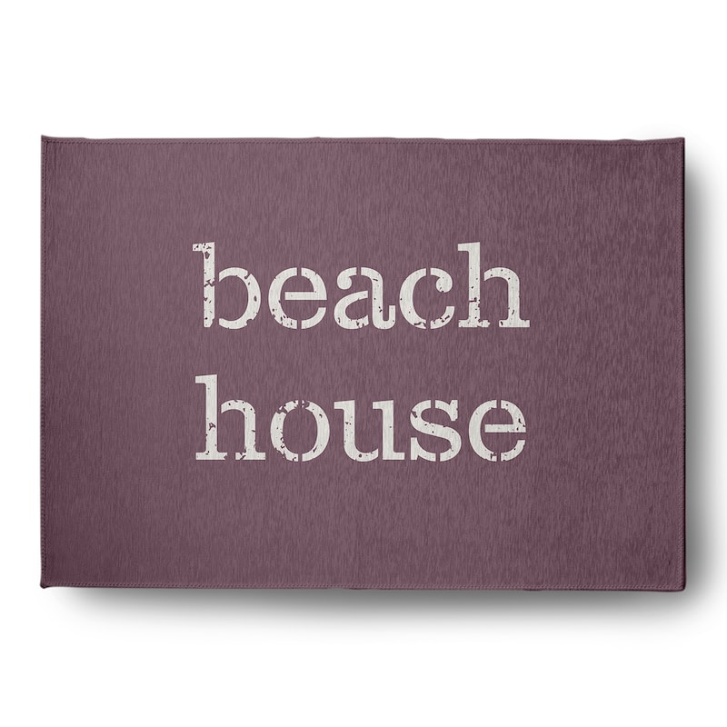 Beach House Nautical Indoor/Outdoor Rug - Dusty Purple - 5' x 7'