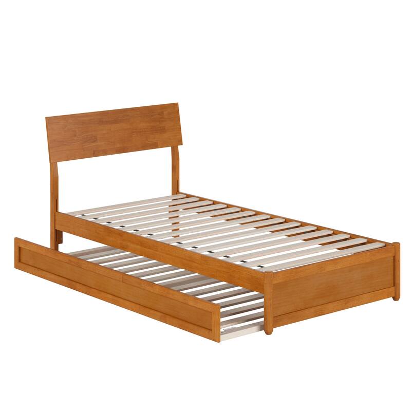 Norla Wood Platform Bed with Trundle