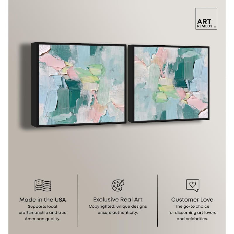 Tonal Strata Canvas by Art Remedy