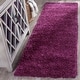 preview thumbnail 59 of 170, SAFAVIEH California Shag Izat 2-inch Thick Area Rug 2'3" x 11' Runner - Purple