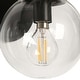 preview thumbnail 7 of 10, Rella Modern Farmhouse Black Gold Bathroom Vanity Light Orb Glass Dimmable Wall Sconces for Powder Room