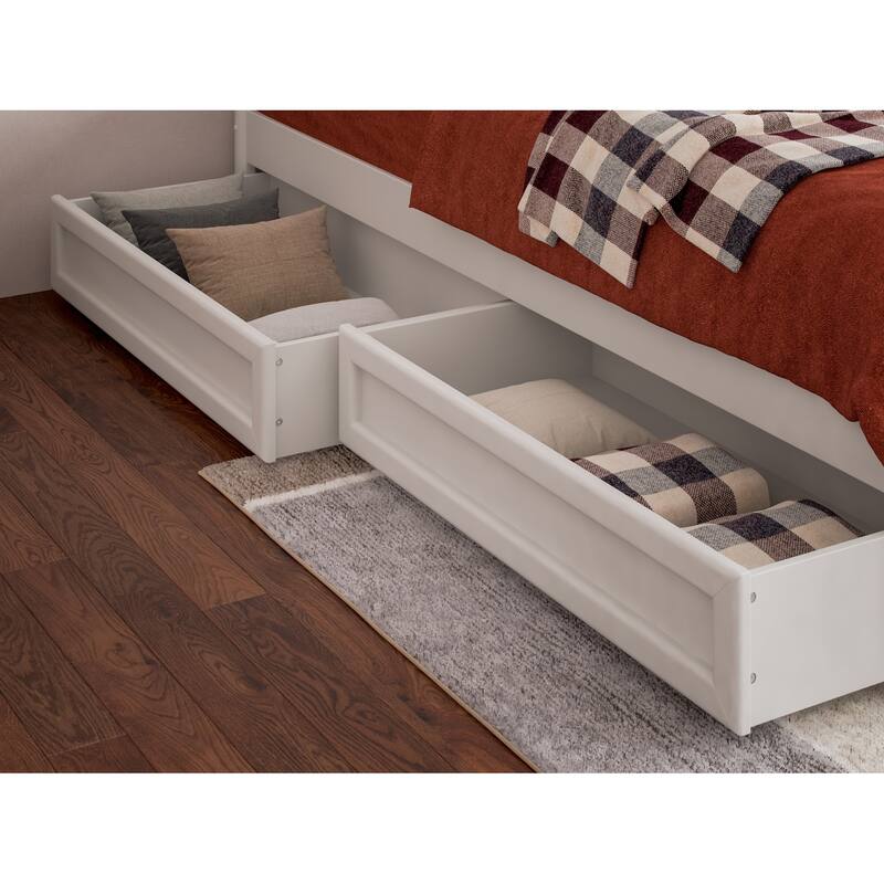 Barcelona Panel Platform Bed with Storage Drawers