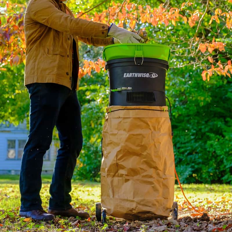 13 Amp 13 in. Corded Electric Leaf Mulcher/Shredder