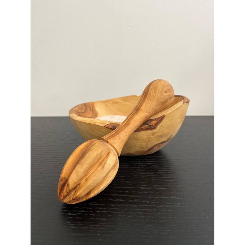 Lemon Squeezer Olive Wood Natural - Natural