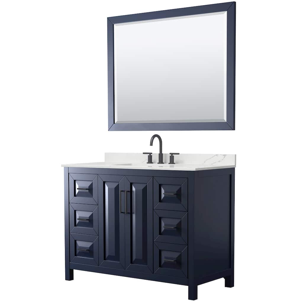Wyndham Collection WCV252548S-QTZ-US3M46 Daria 48" Free Standing