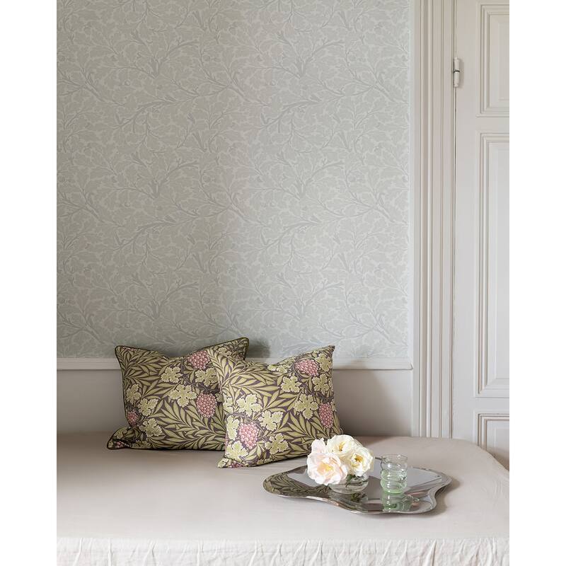 A-Street Prints Oak Tree Dove Leaf Wallpaper