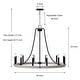 preview thumbnail 22 of 24, Acroma 12-light Farmhouse Modern Wagon Wheel Chandelier Candle Dining Room Lighting - 34''