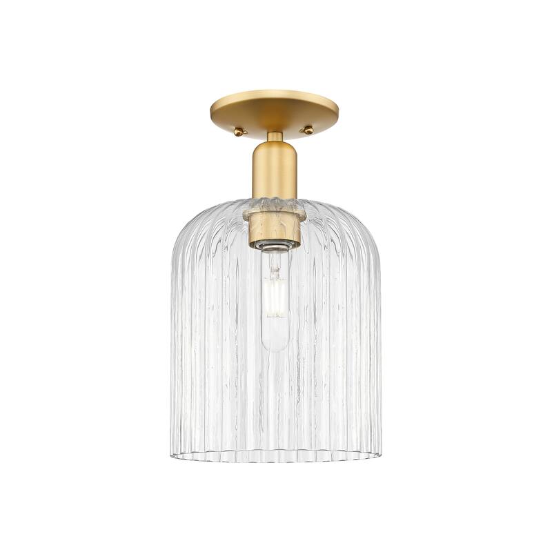 Innovations Lighting Endless Possibilities Arcadia - Bridal Veil - 1 Light 8" Semi-Flush Mount