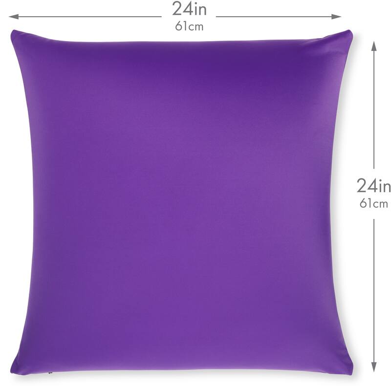 Throw Pillow Cozy Soft Microbead Dark Lavendar: 1 Pc
