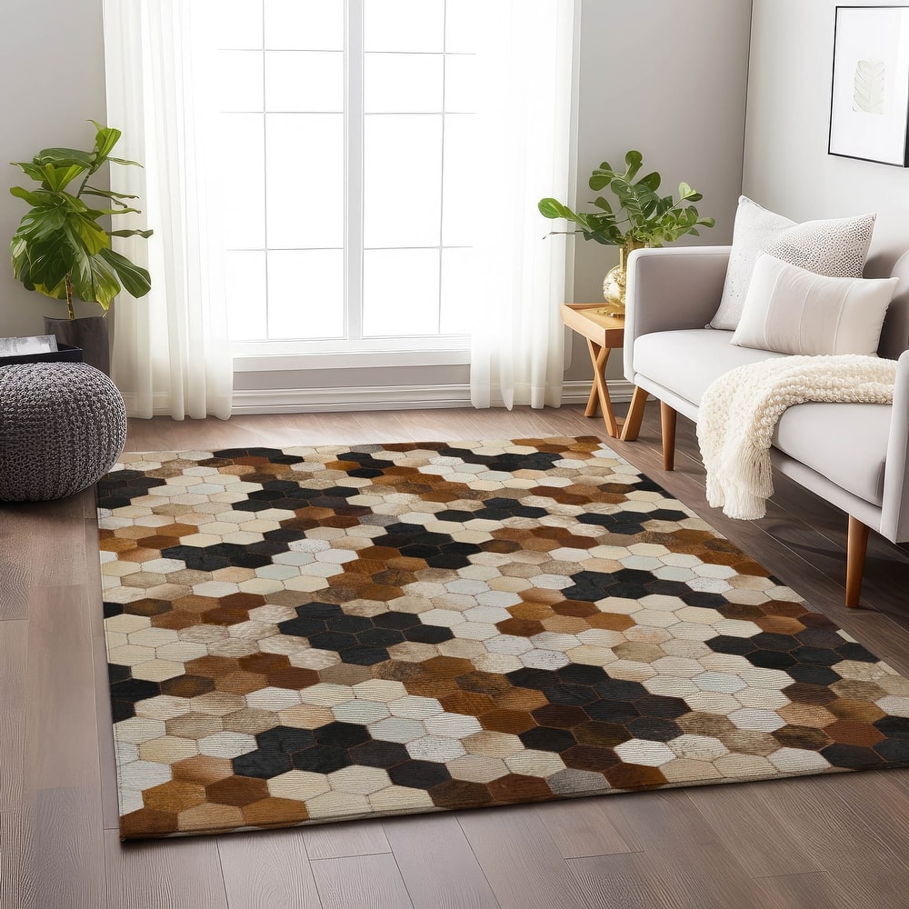Premium Washable Super Soft Modern Mosaic Mayfield Rug