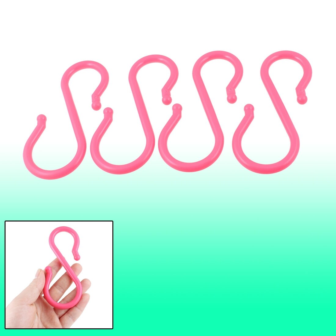 Shop Bathroom Pink Plastic S Shape Pothook Wall Hanging Hooks
