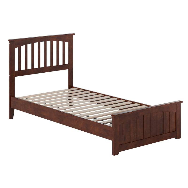 Becket Solid Wood Low Profile Platform Bed with Matching Footboard