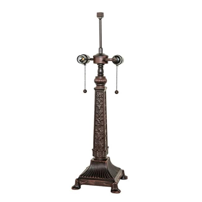 Meyda Tiffany 141831 Decorative Mission 27" Tall Lamp Base - Mahogany Bronze