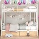 preview thumbnail 2 of 26, Modern Full XL Over Queen Bunk Bed with 2 Drawers,Save Space or Split Into 2 Beds for Bedroom