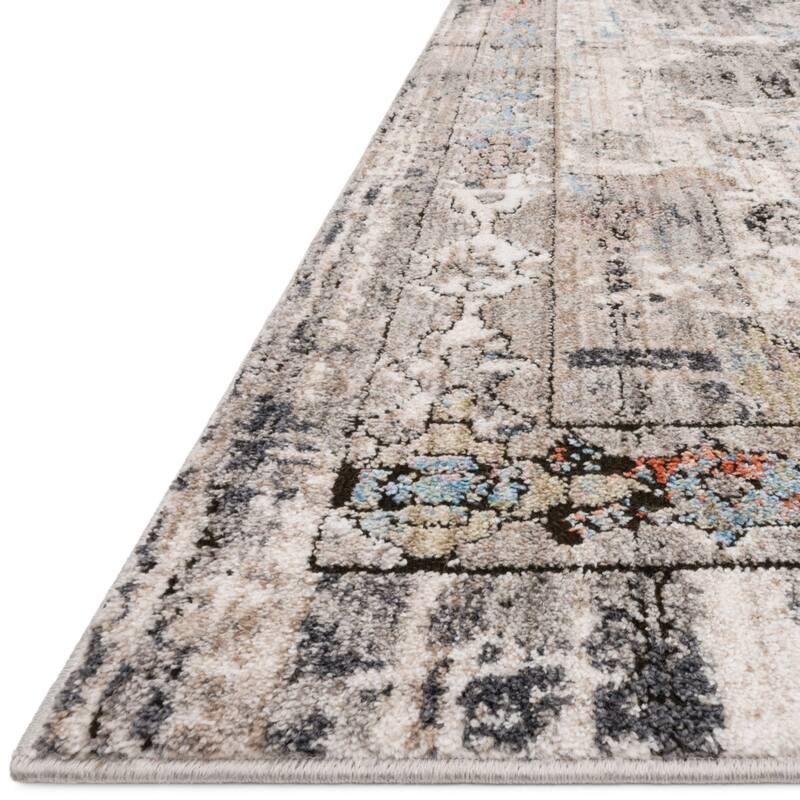 Alexander Home Athens Boho Distressed Diamond Medallion Area Rug