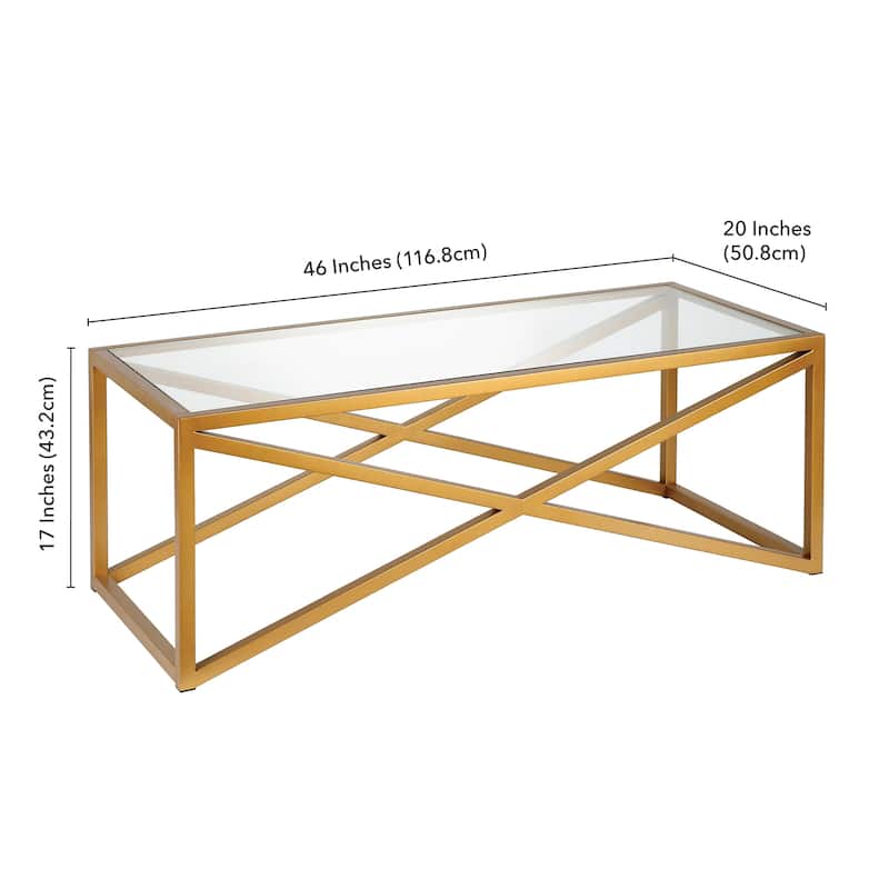 Calix 46" Wide Rectangular Coffee Table - 46" Wide