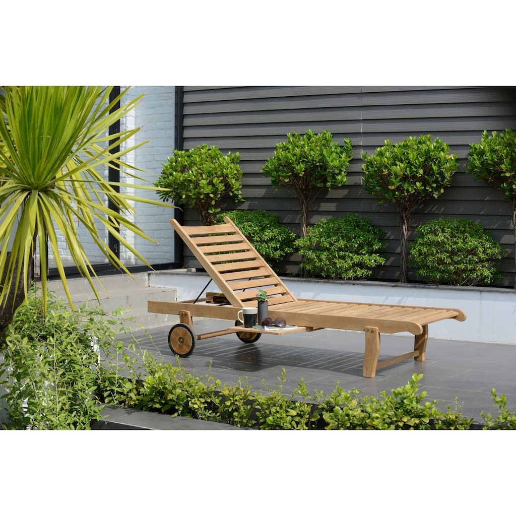 Teak Chaise Lounger - 1 Piece - 1 Piece