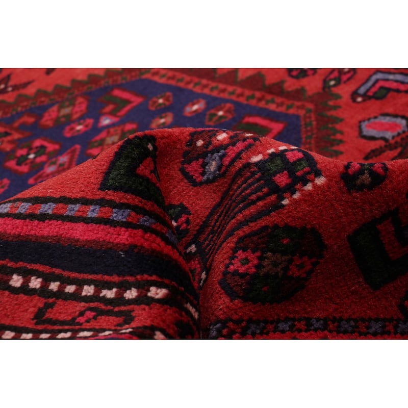 ECARPETGALLERY Hand-knotted Andelz Red Wool Rug - 3'3 x 6'4