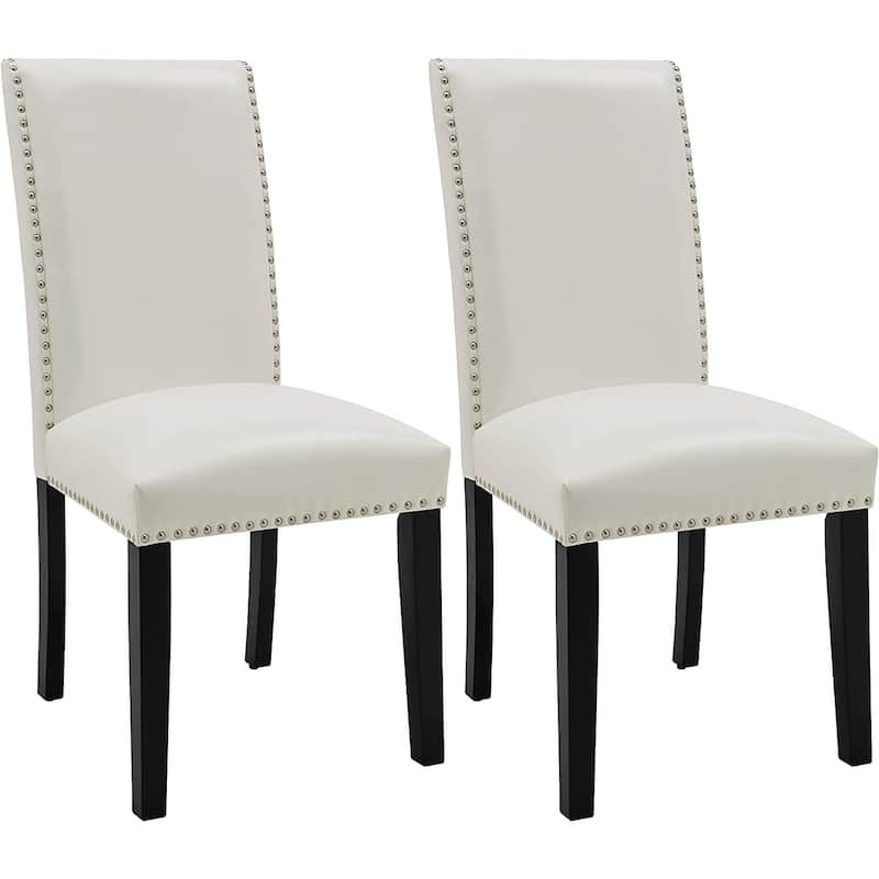Chairs Faux Leather Dining Chairs Set of 2