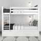 preview thumbnail 2 of 4, Max and Lily Scandinavian Twin over Twin Bunk Bed with Trundle