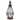 Exhart Clear Glass Lantern with LED Candle on a Timer