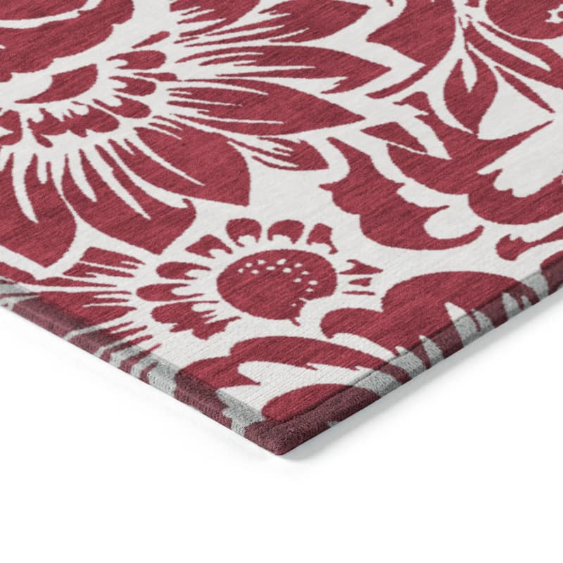 Taz Botanic Elegance Weather Resistant Blended Style Outdoor Rug