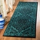 preview thumbnail 90 of 188, SAFAVIEH Adirondack Cheyenne Rustic Oriental Medallion Rug 2'6" x 10' Runner - Black/Teal