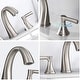 preview thumbnail 8 of 21, BATHLET Widespread Bathroom Sink Faucet with Drain Assembly