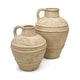 preview thumbnail 2 of 2, Artissance 18"H Brown Pottery Bottle With Handle Vintage Finish