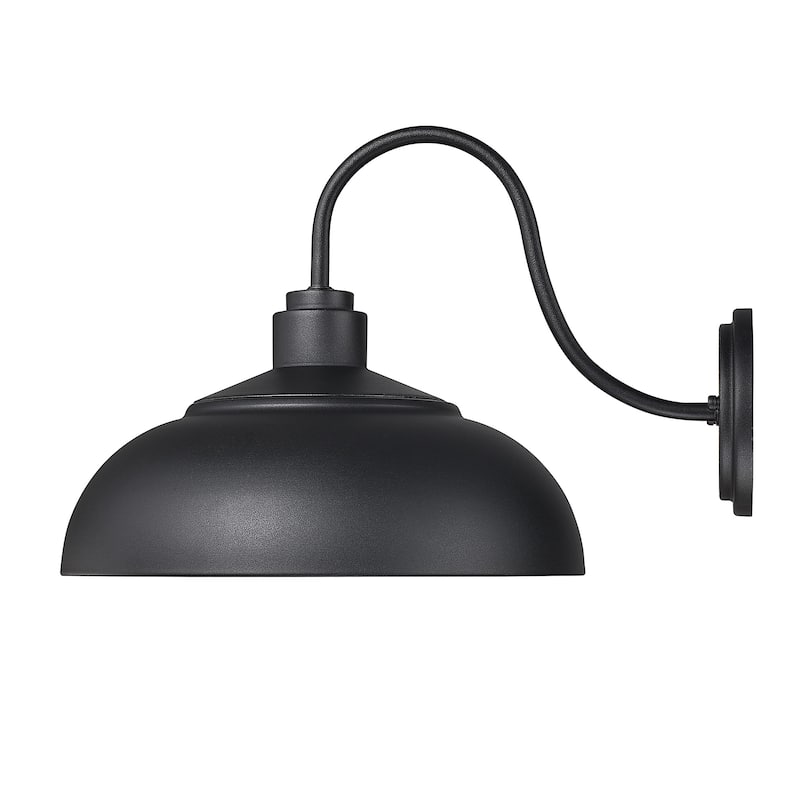 Levitt 13.63" Wide 1-Light Natural Black Outdoor Wall Light