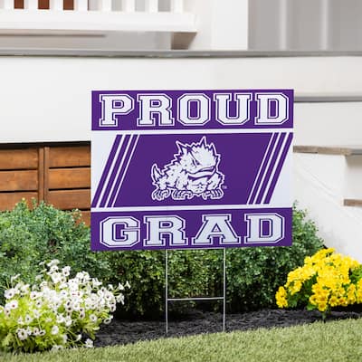 Texas Christian University 24" x 18" Graduation Coroplast Outdoor Yard Sign