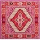 preview thumbnail 24 of 27, SAFAVIEH Handmade Bellagio Gracia Modern Oriental Wool Rug 5' x 5' Square - Red Pink/Ivory