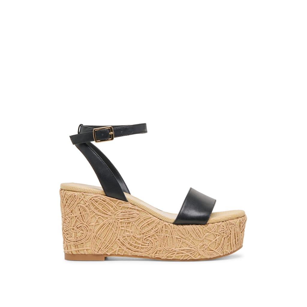 Dolce Vita Talisa Leather and Cork Wedge Heel