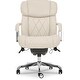 preview thumbnail 26 of 65, La-Z-Boy Sutherland Quilted Leather Executive Office Chair - High Back with Lumbar Support