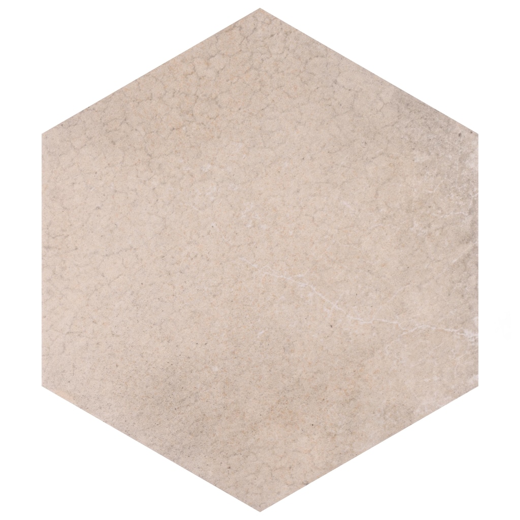 Merola Tile Heritage Hex Rose 7" x 8" Porcelain Floor and Wall Tile