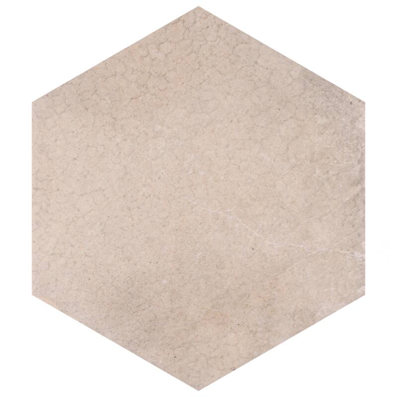 Merola Tile Heritage Hex Rose 7" x 8" Porcelain Floor and Wall Tile